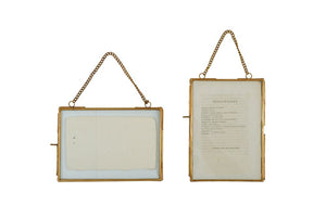 hanging picture frame brass