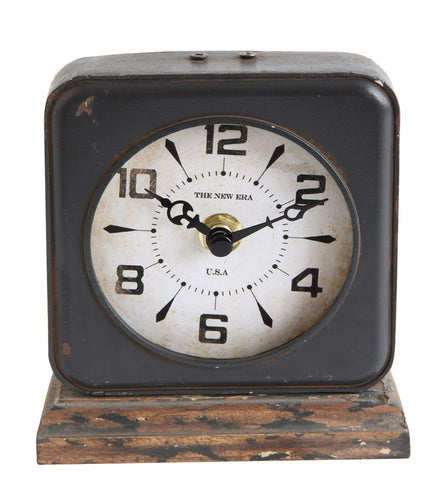 pewter clock