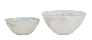 ceramic bowl--blue & white