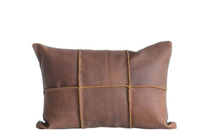 leather pillow (insert included)